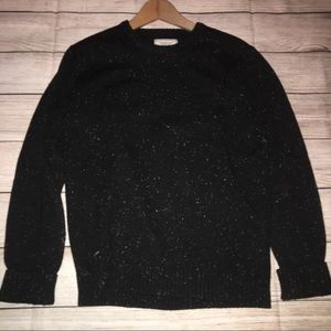 Black Marbled Frank & Oak Sweater Sz Large